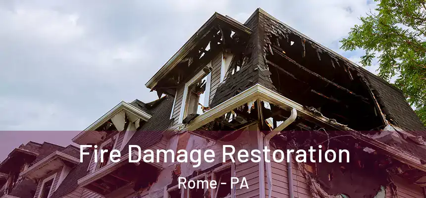 Fire Damage Restoration Rome - PA