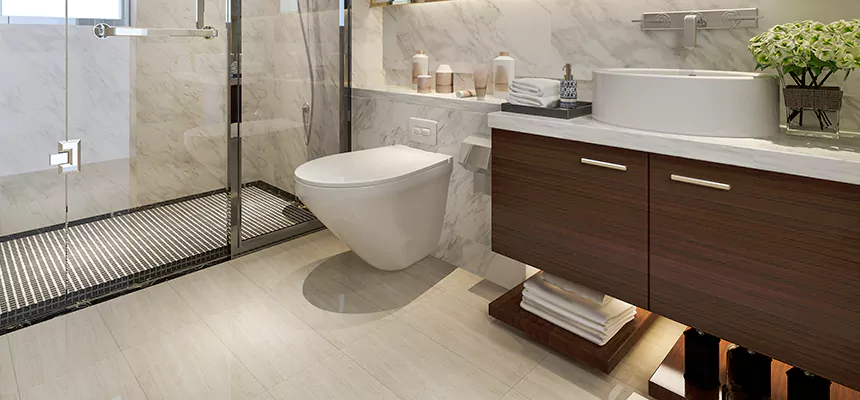 Burst Pipe Bathroom Cleanup in Gouldsboro